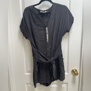 Black Mustard Seed Romper, Size Large